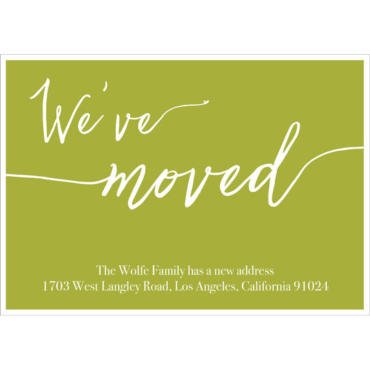 We've Moved Moving Announcements